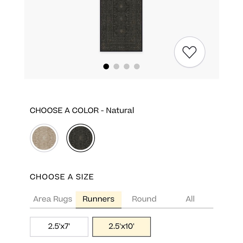 Ruggable Rug NO pad 2.5/10 size Gisele Soft Black